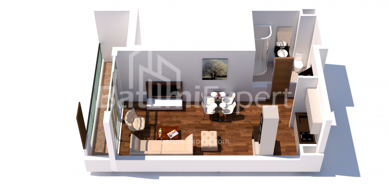 Apartment 33.2 m² - Lech and Maria Kaczynski, Batumi, Georgia
