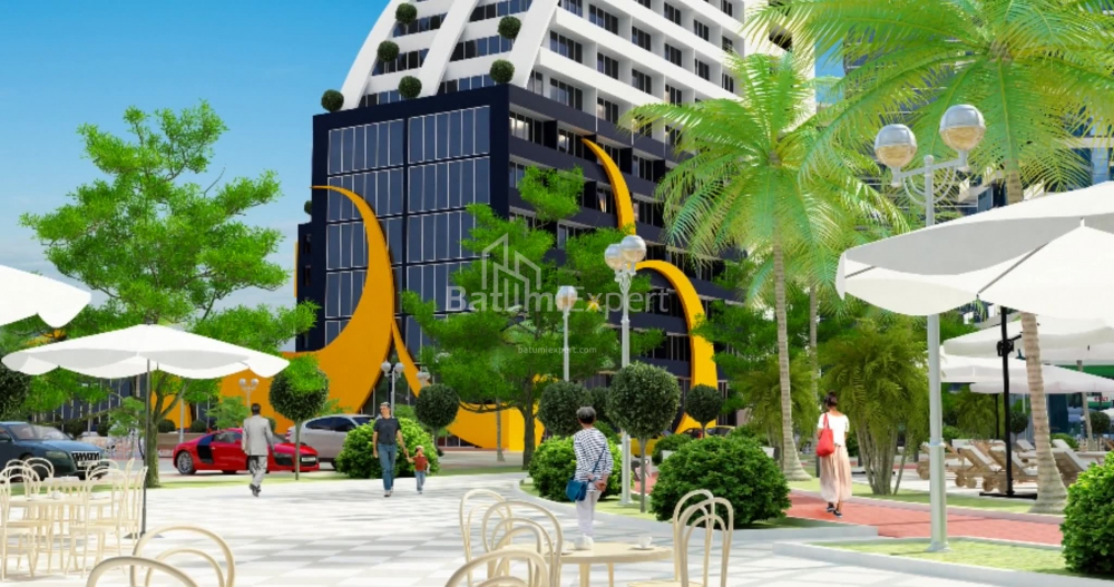 Object under construction 35 m² - Lech and Maria Kaczynski, Batumi, Georgia