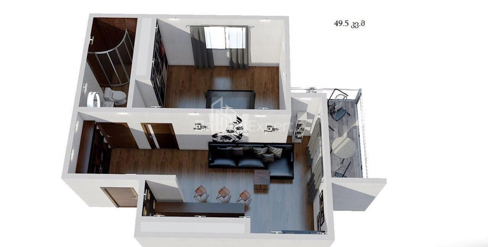 Apartment 49 m² - Yuryevskaya, Batumi, Georgia