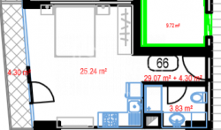 Apartment 33.37 m² - Lech and Maria Kaczynski, Batumi, Georgia