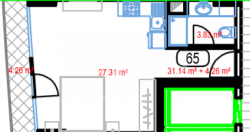 Apartment 35.4 m² - Lech and Maria Kaczynski, Batumi, Georgia