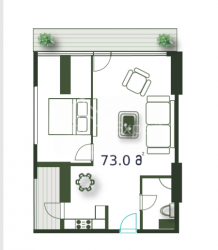 Apartment 3-room 73 m² - Sherif Khimshiashvili, Batumi