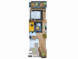 Apartment 33.5 m² - Sherif Khimshiashvili, Batumi, Georgia
