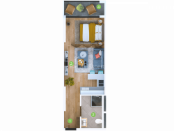 Apartment 33.6 m² - Sherif Khimshiashvili, Batumi, Georgia