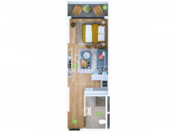 Apartment 33.6 m² - Sherif Khimshiashvili, Batumi, Georgia