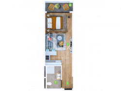Apartment 33.6 m² - Sherif Khimshiashvili, Batumi, Georgia