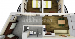 Apartment 84.54 m² - Mezgvaurta, Chakvi, Georgia
