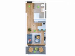 Apartment 1-room 28.3 m² - Sherif Khimshiashvili, Batumi