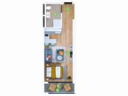 Apartment 33.5 m² - Sherif Khimshiashvili, Batumi, Georgia