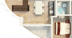 Apartment 2-room 57.9 m² - Mezgvaurta, Chakvi