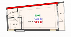Apartment 34.8 m² - Lech and Maria Kaczynski, Batumi, Georgia