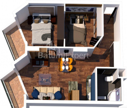 Apartment 40 m² - Yuryevskaya, Batumi, Georgia