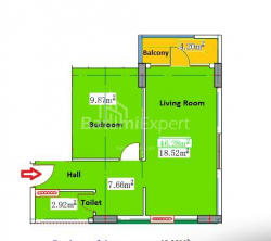 Apartment 46 m² - Yuryevskaya, Batumi, Georgia