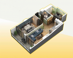 Object under construction 3-room 75.4 m² - Haidar Abashidze, Batumi