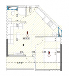 Object under construction 2-room 38.5 m² - Grigol Lortkipanidze, Batumi