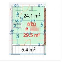 Apartment 29 m² - Avenue of Heroes, Batumi, Georgia