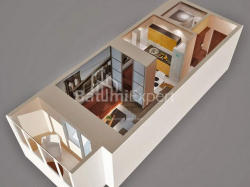Apartment 1-room 32.8 m² - Ilia Chavchavadze, Batumi