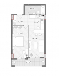 Apartment 60.4 m² - Vakhtang Gorgasali, Batumi, Georgia
