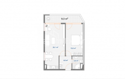 Apartment 2-room 58.8 m² - Haidar Abashidze, Batumi