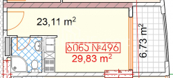 Apartment 30 m² - Tbel-Abuseridze, Batumi, Georgia